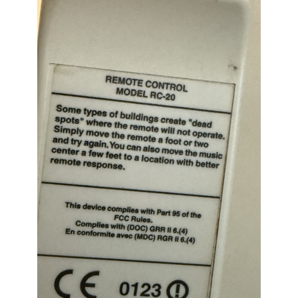 Bose RC-20  Remote Control Working - Picture 4 of 5